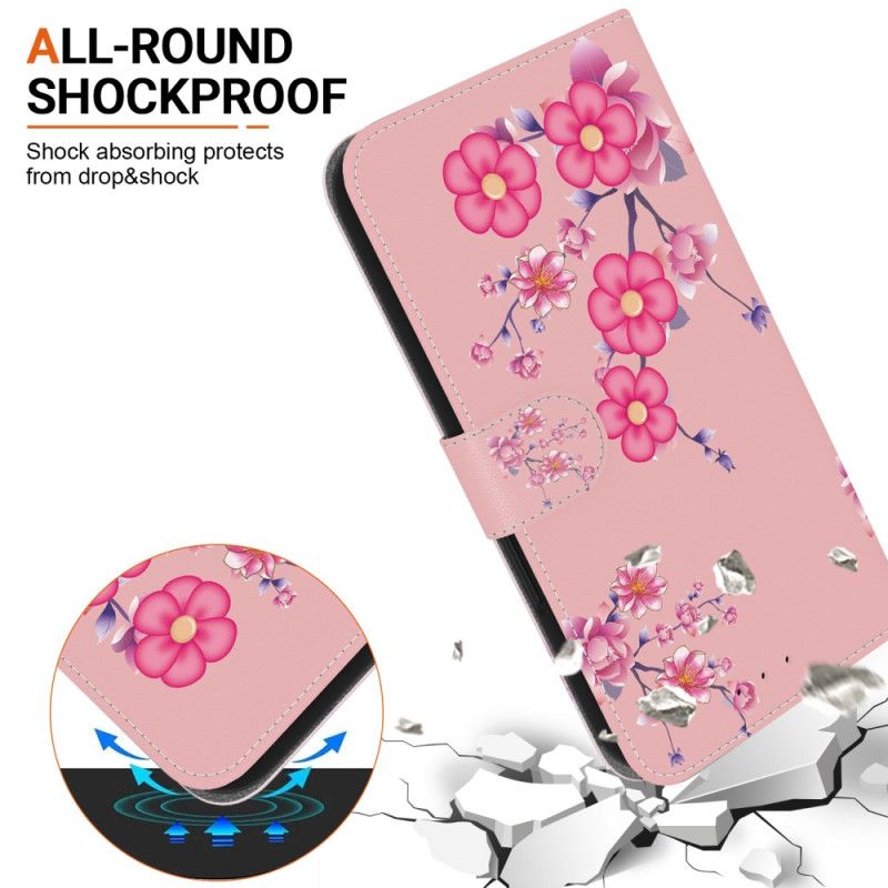 Flip Cover Motorola Edge 50 Ultra Sakura Med Rem