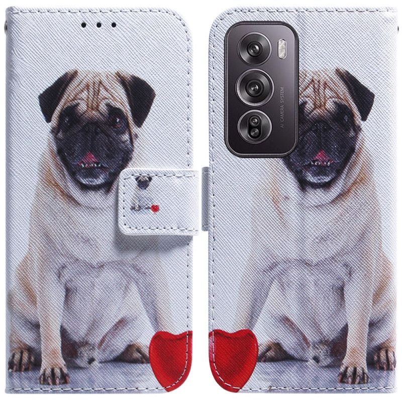 Flip Cover Til Oppo Reno 12 Pro 5g Mops Hund