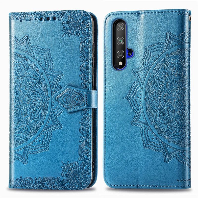 Flip Cover Huawei Nova 5T Sort Mandala I Middelalderen