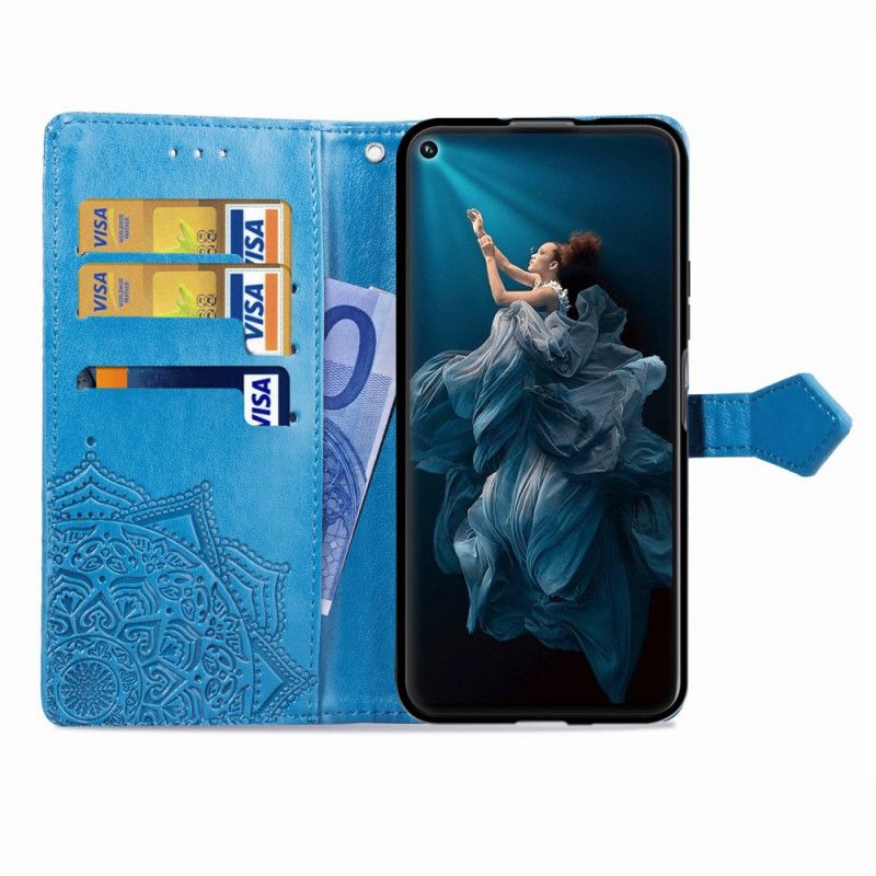 Flip Cover Huawei Nova 5T Sort Mandala I Middelalderen