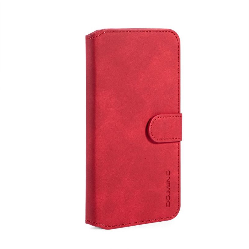 Flip Cover Læder for Huawei Nova 5T Sort Retro Dg.Ming