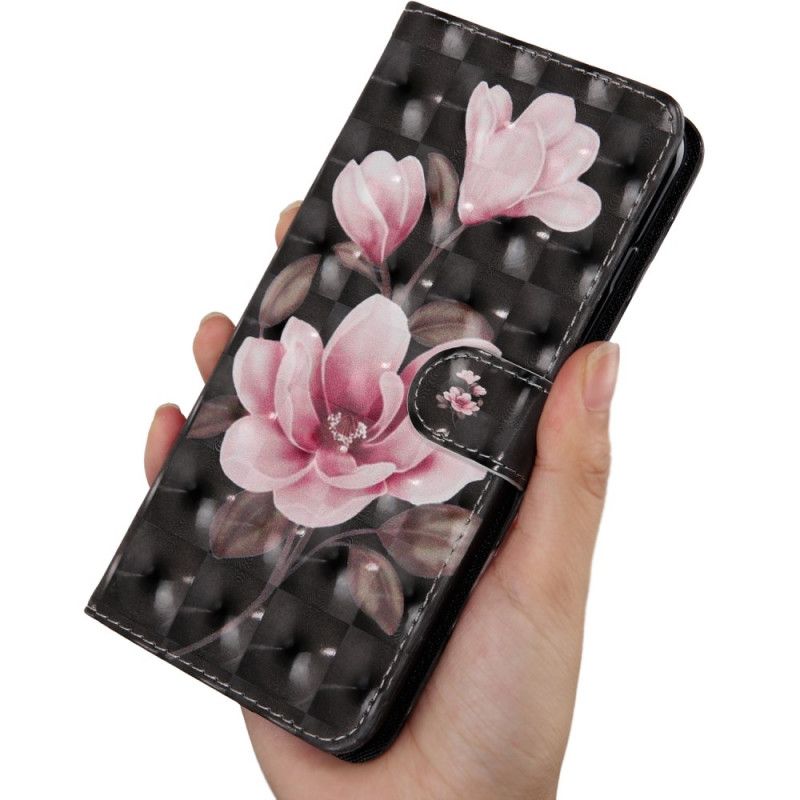 Flip Cover Læder for Honor 20e / 20 Lite Blomster Blomstrer