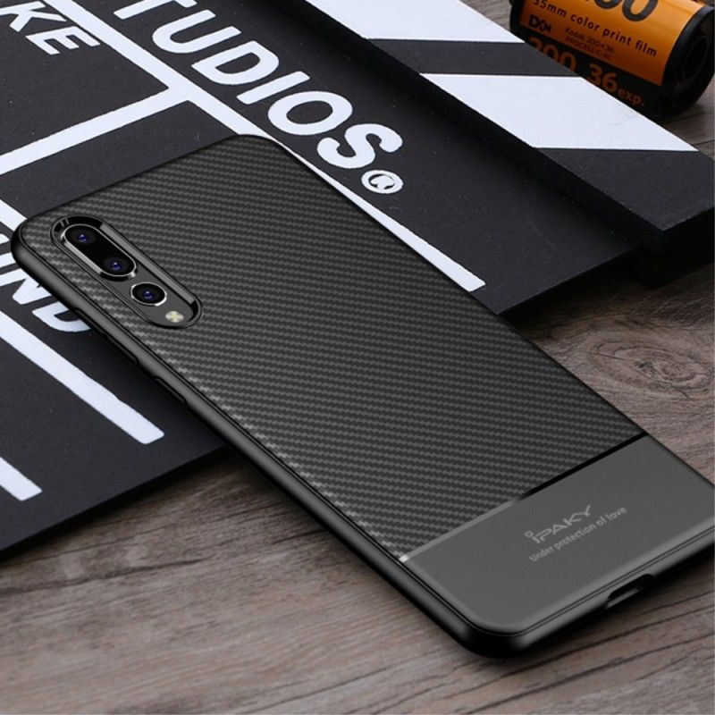 Cover Huawei P20 Pro Mørkeblå Ipaky Kulfiber