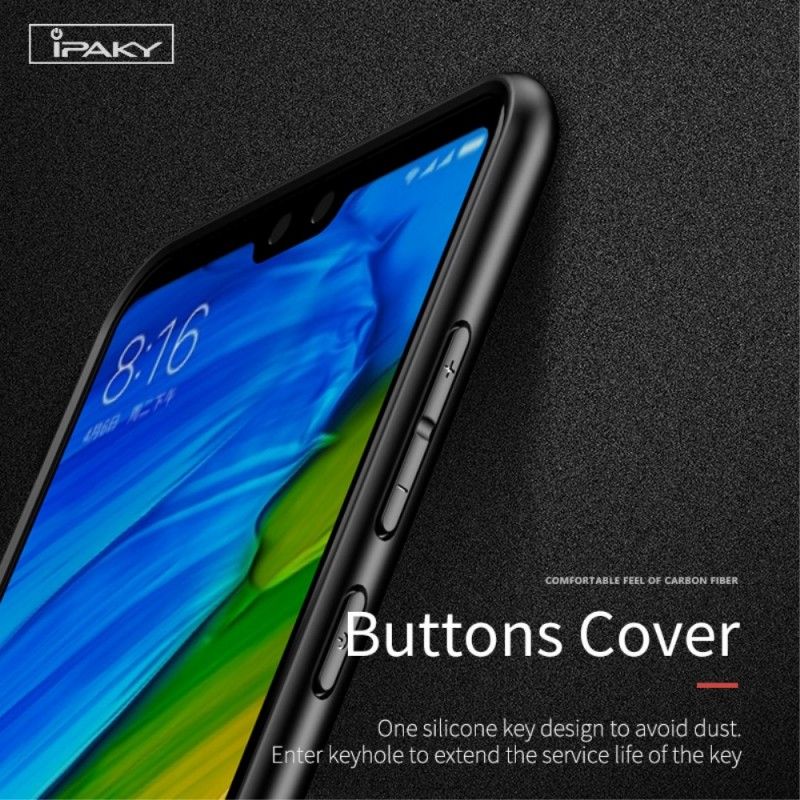 Cover Huawei P20 Pro Mørkeblå Ipaky Kulfiber