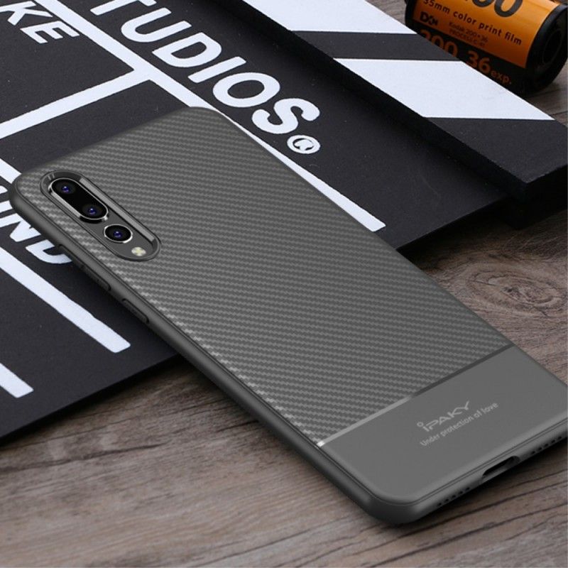 Cover Huawei P20 Pro Mørkeblå Ipaky Kulfiber