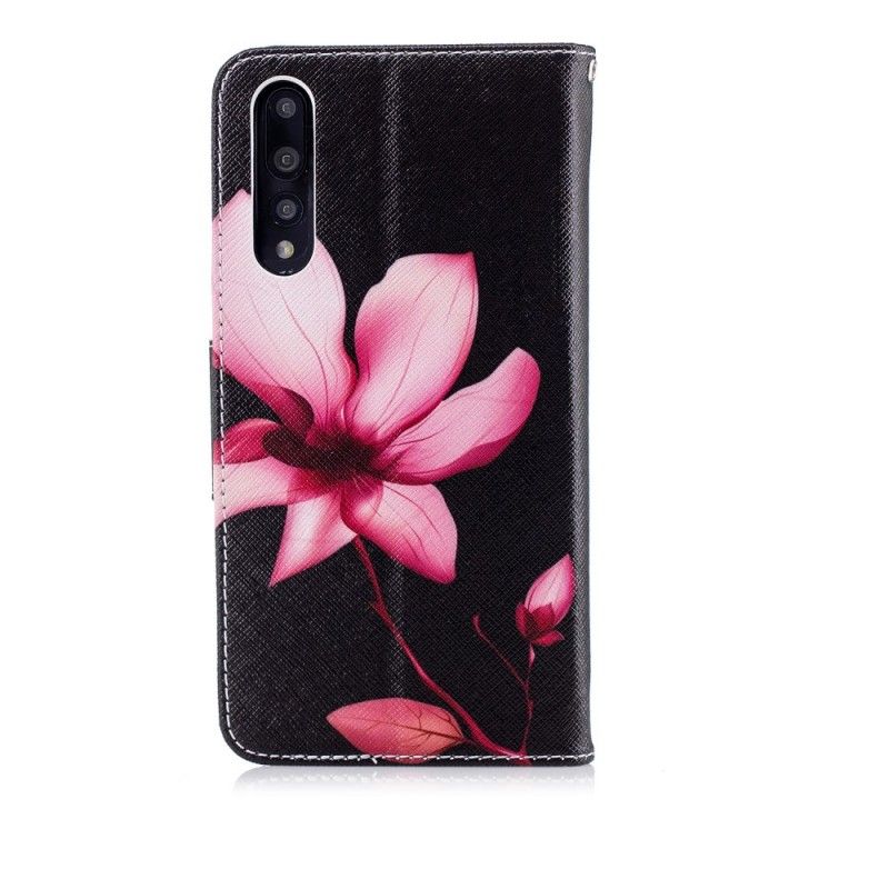 Flip Cover Huawei P20 Pro Mobilcover Lyserød Blomst