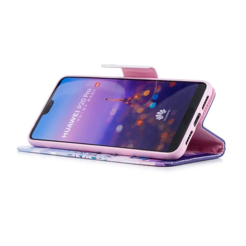 Flip Cover Huawei P20 Pro Ugler På Gyngen