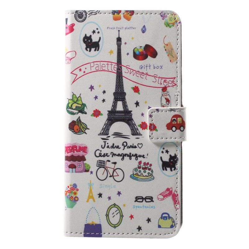 Flip Cover Læder for Huawei P20 Pro Jeg Elsker Paris