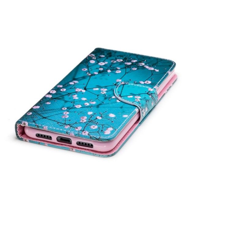 Flip Cover Læder Huawei P20 Pro Blomstrende Træ