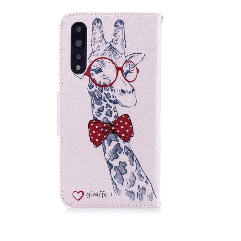 Flip Cover Læder Huawei P20 Pro Nørd Giraf Original