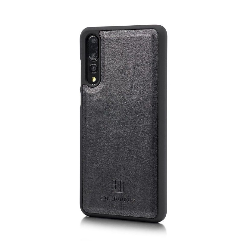 Flip Cover Læder Huawei P20 Pro Sort Dg. Aftagelig Ming