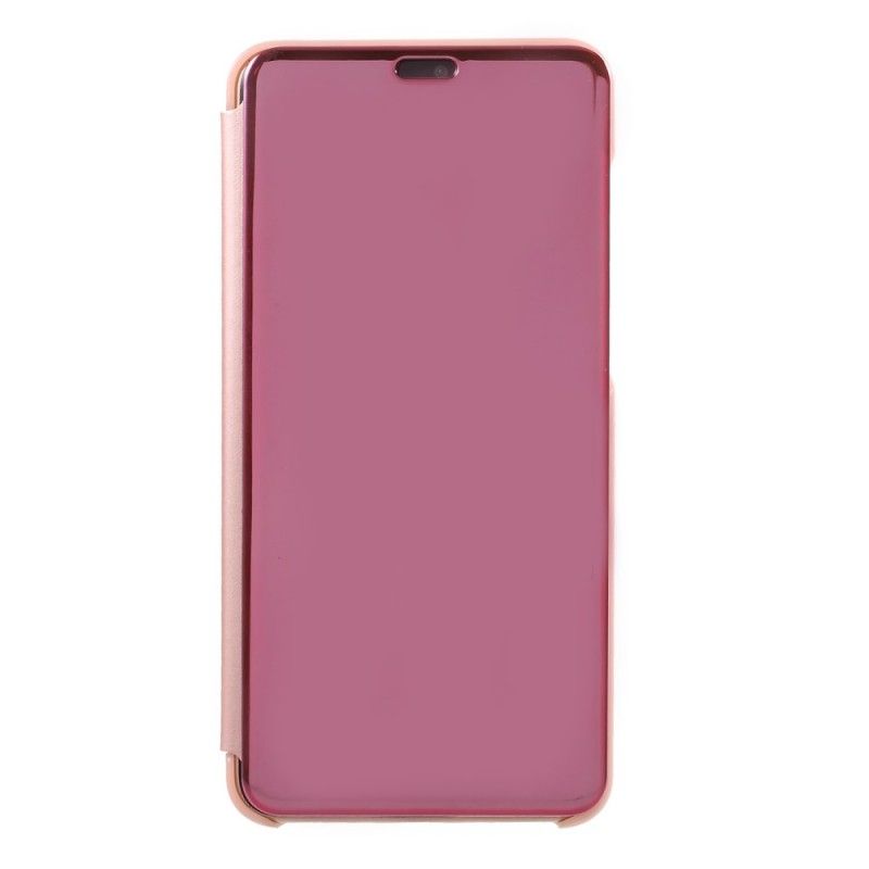 Læder Cover Huawei P20 Pro Sort Spejl Og Lædereffekt Original