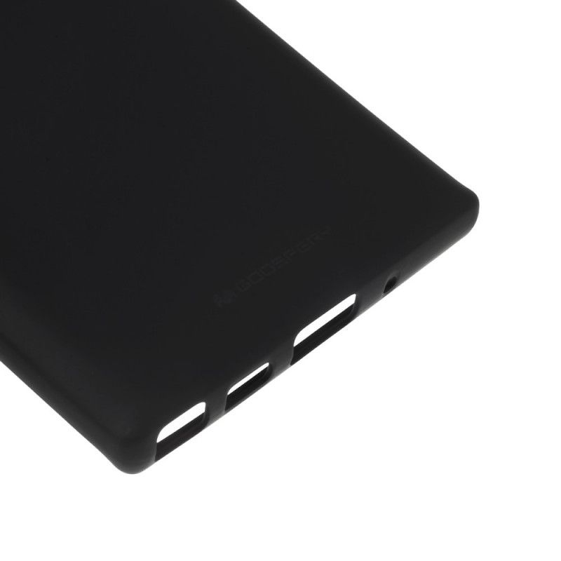 Cover for Samsung Galaxy Note 10 Sort Mat Kviksølv