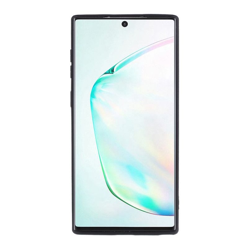 Cover for Samsung Galaxy Note 10 Sort Vævemønster