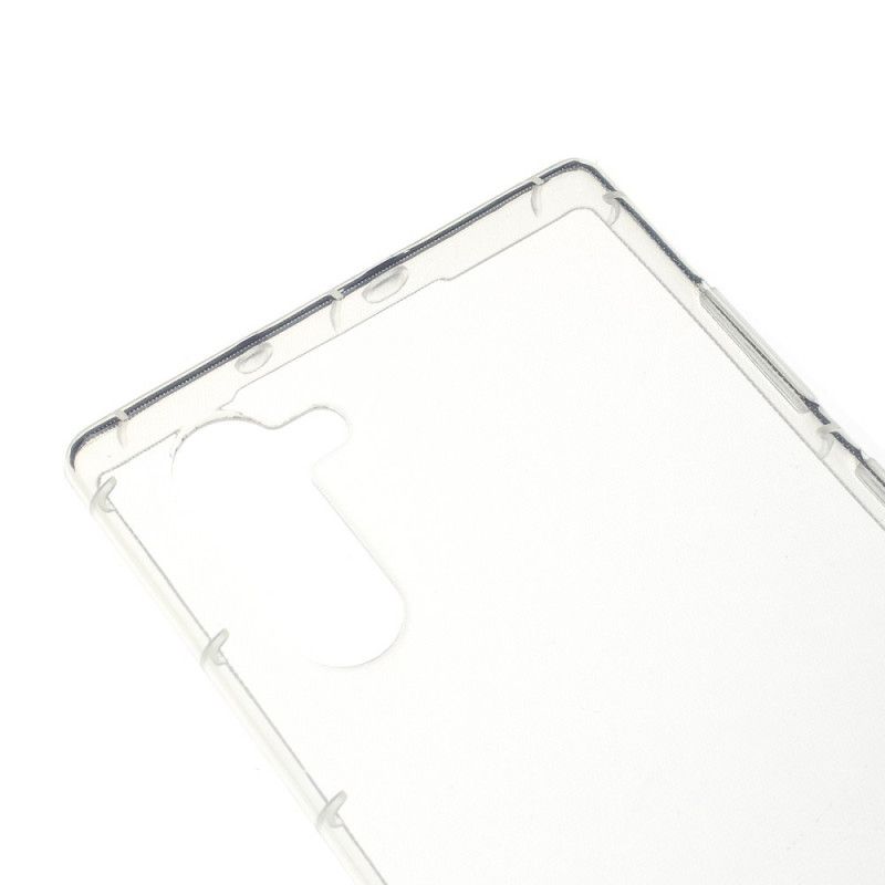 Cover Samsung Galaxy Note 10 Gennemsigtig Fleksibel Silikone