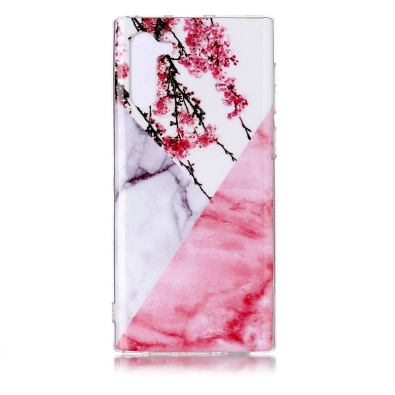 Cover Samsung Galaxy Note 10 Mobilcover Utrolig Blomstermarmor