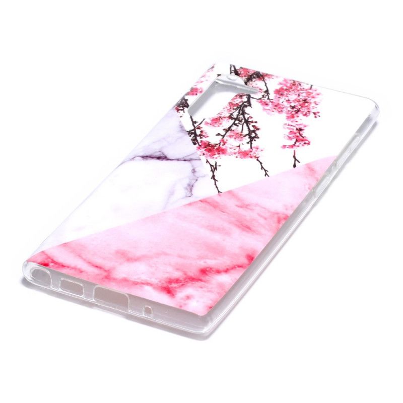 Cover Samsung Galaxy Note 10 Mobilcover Utrolig Blomstermarmor