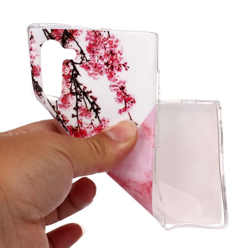 Cover Samsung Galaxy Note 10 Mobilcover Utrolig Blomstermarmor