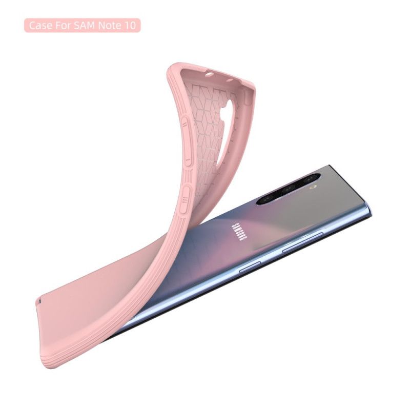 Cover Samsung Galaxy Note 10 Sort Fleksibel Mattsilikone