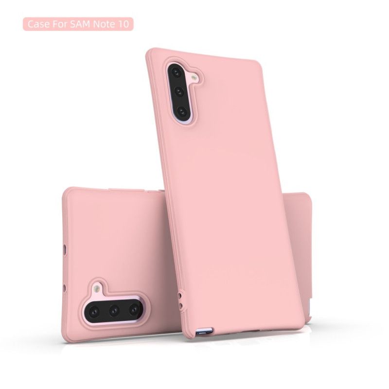 Cover Samsung Galaxy Note 10 Sort Fleksibel Mattsilikone