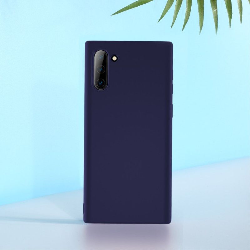 Cover Samsung Galaxy Note 10 Sort Flydende Silikone På X Niveau