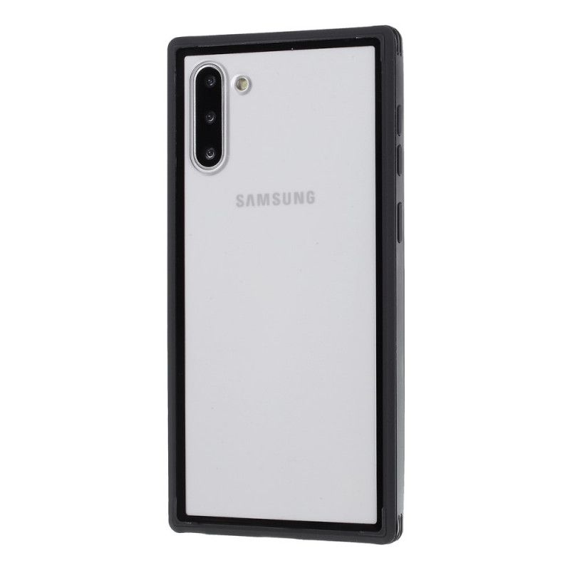 Cover Samsung Galaxy Note 10 Sort Hybrid Silikonefælgdesign