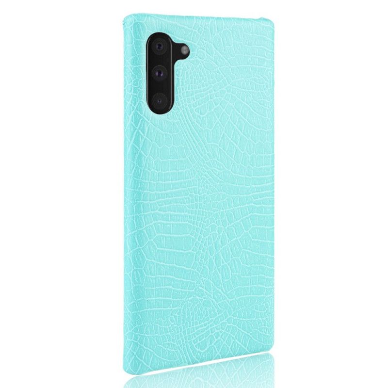 Cover Samsung Galaxy Note 10 Sort Krokodillehudeffekt