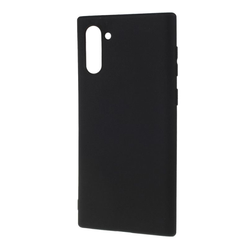 Cover Samsung Galaxy Note 10 Sort Mattsilikone Beskyttelse