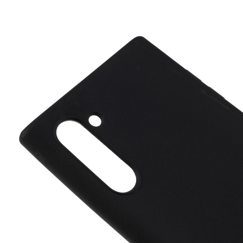 Cover Samsung Galaxy Note 10 Sort Mattsilikone Beskyttelse