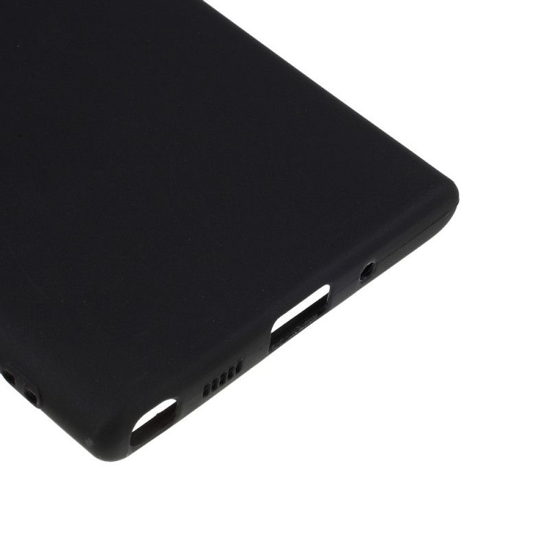 Cover Samsung Galaxy Note 10 Sort Mattsilikone Beskyttelse