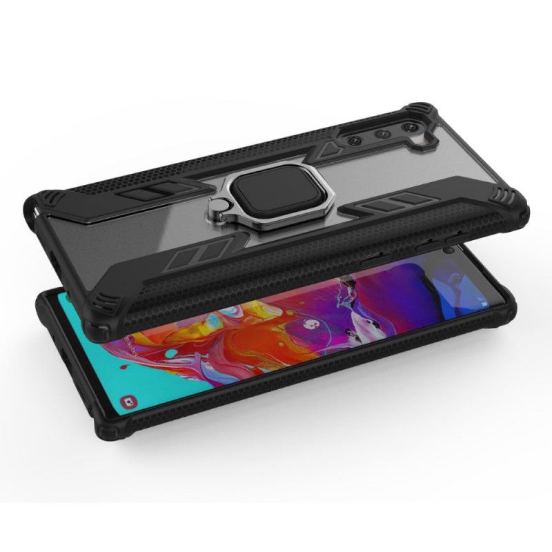 Cover Samsung Galaxy Note 10 Sort Mobilcover Kriger Med Ring