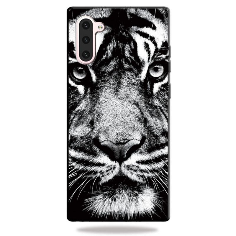 Cover Samsung Galaxy Note 10 Sort Og Hvid Tiger