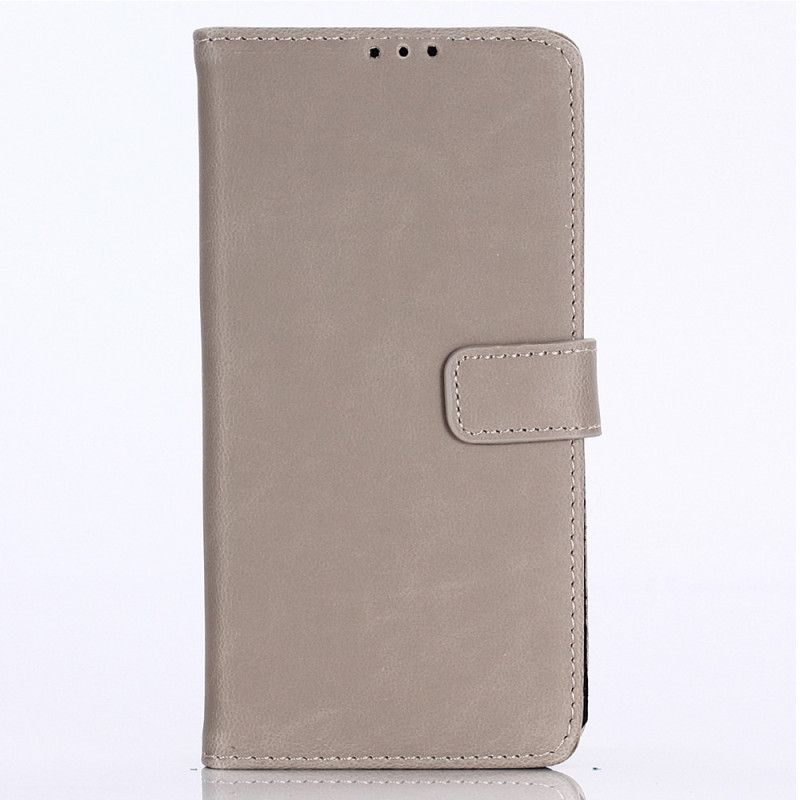 Flip Cover Læder for Samsung Galaxy Note 10 Sort Vintage Læder Design