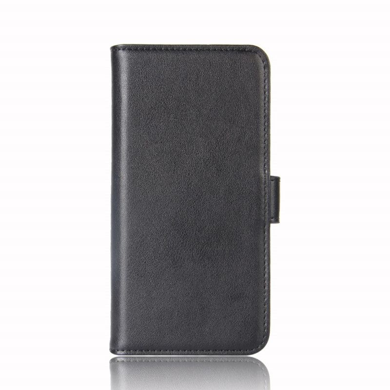 Flip Cover Læder Samsung Galaxy Note 10 Sort Delt Læder Original