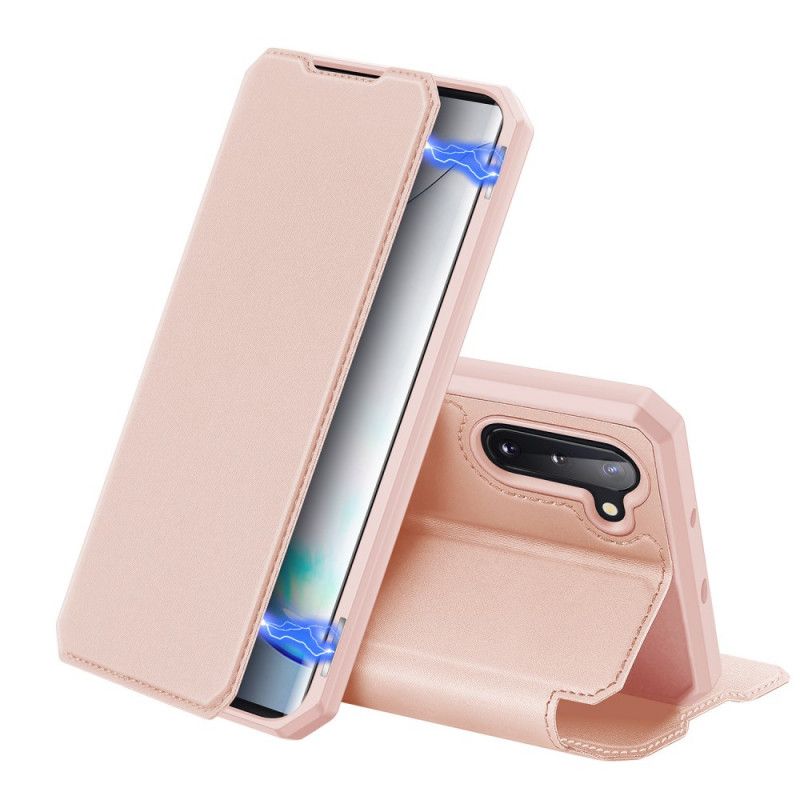 Læder Cover for Samsung Galaxy Note 10 Sort Magnetisk Dux Ducis