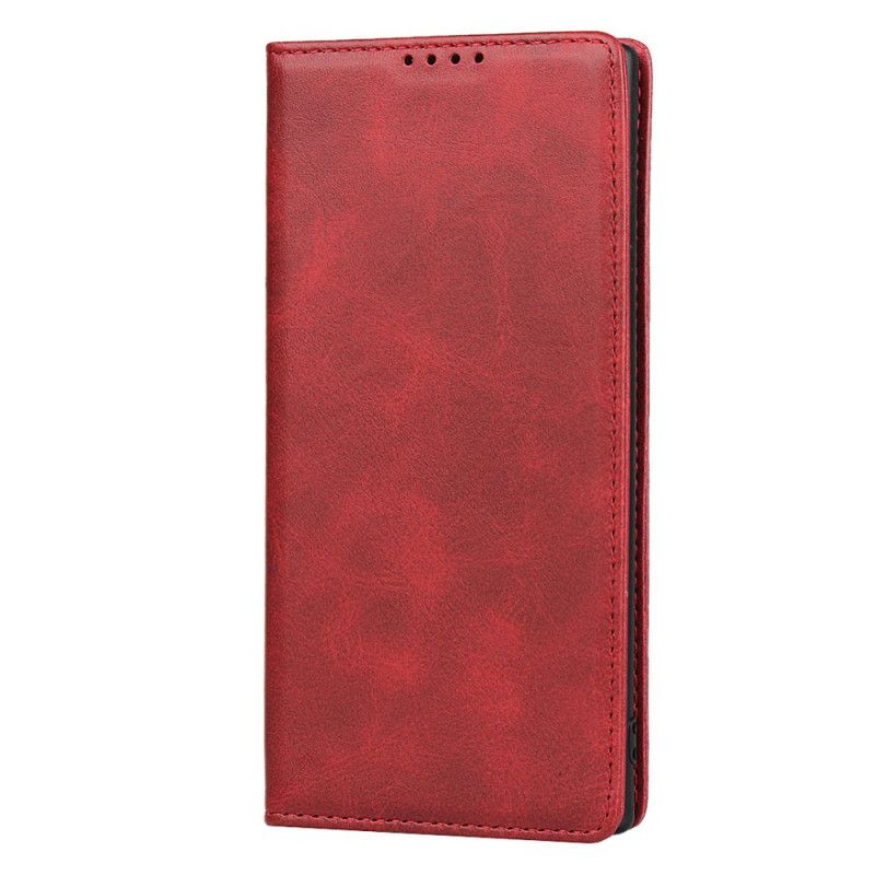 Læder Cover Samsung Galaxy Note 10 Rød Ren Elegance