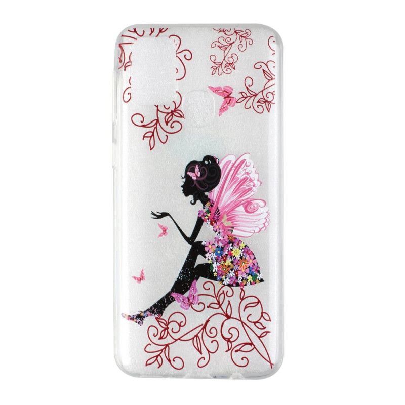 Cover for Samsung Galaxy M31 Gennemsigtig Blomsterfe