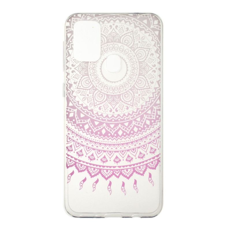 Cover for Samsung Galaxy M31 Pink Gennemsigtig Farverig Mandala