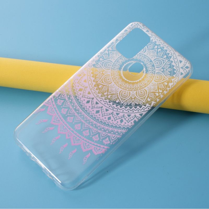 Cover for Samsung Galaxy M31 Pink Gennemsigtig Farverig Mandala