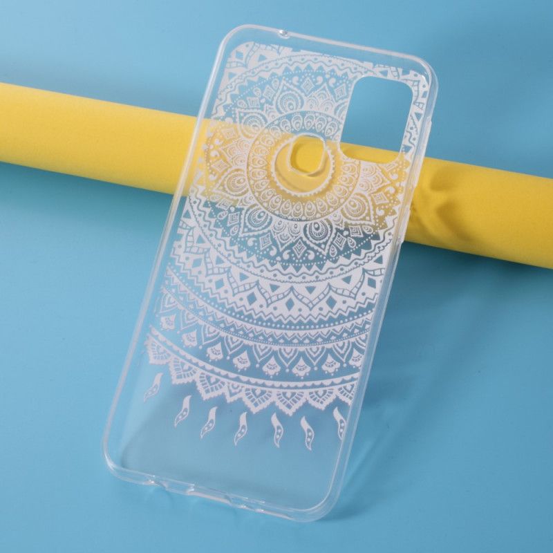 Cover for Samsung Galaxy M31 Pink Gennemsigtig Farverig Mandala