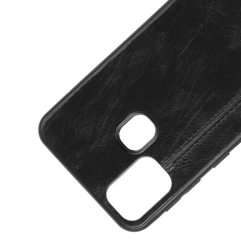 Cover for Samsung Galaxy M31 Sort Syet Lædereffekt