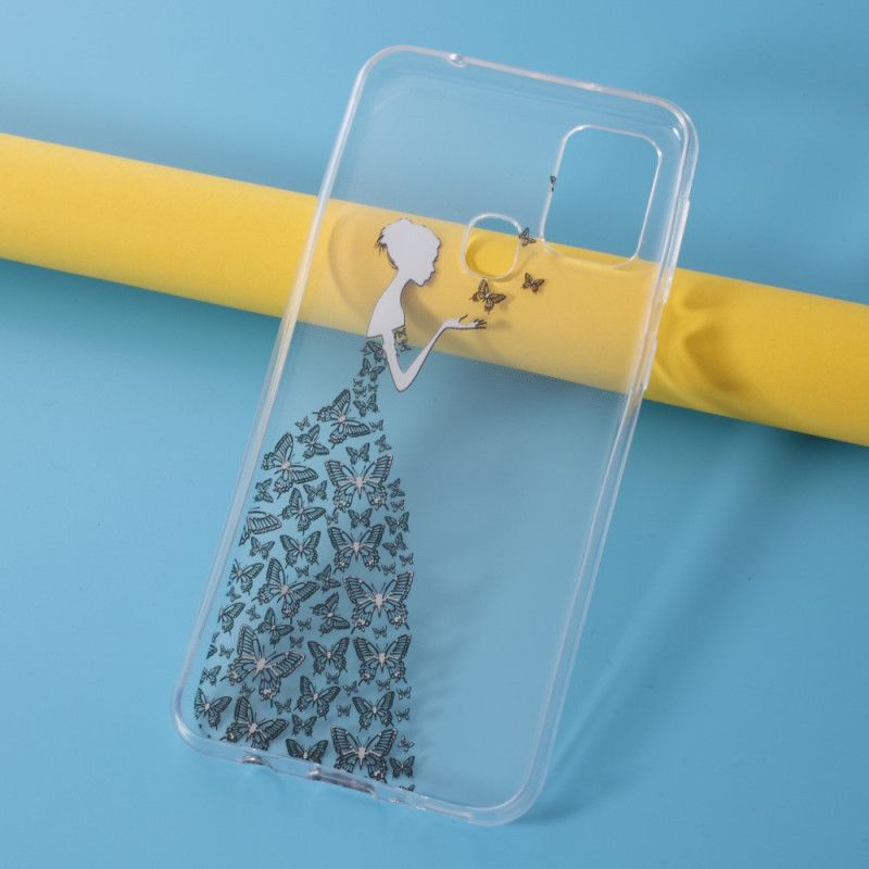 Cover Samsung Galaxy M31 Gennemsigtig Sommerfuglekjole