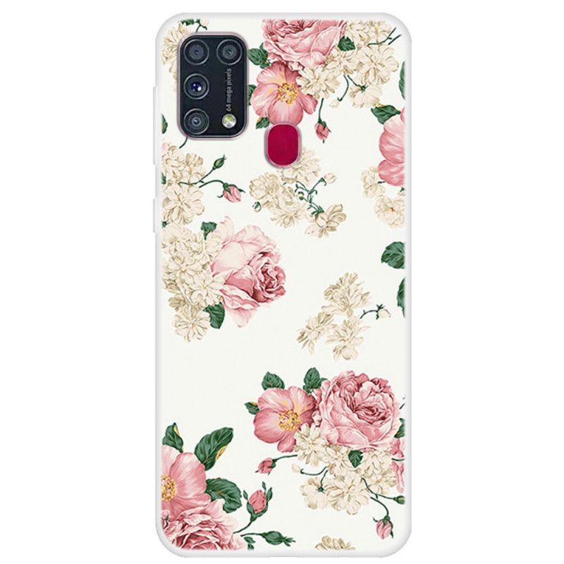 Cover Samsung Galaxy M31 Mobilcover Frihedsblomster