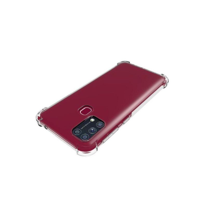 Cover Samsung Galaxy M31 Mobilcover Gennemsigtige Forstærkede Hjørner