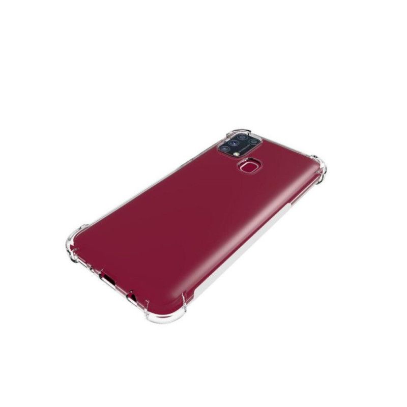 Cover Samsung Galaxy M31 Mobilcover Gennemsigtige Forstærkede Hjørner