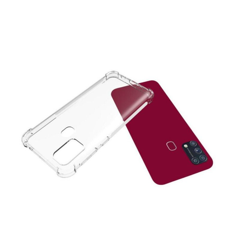 Cover Samsung Galaxy M31 Mobilcover Gennemsigtige Forstærkede Hjørner