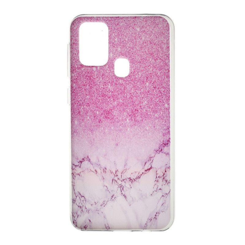 Cover Samsung Galaxy M31 Nedbrudt Marmor