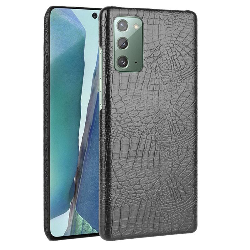 Cover Samsung Galaxy M31 Sort Mobilcover Krokodillehudeffekt