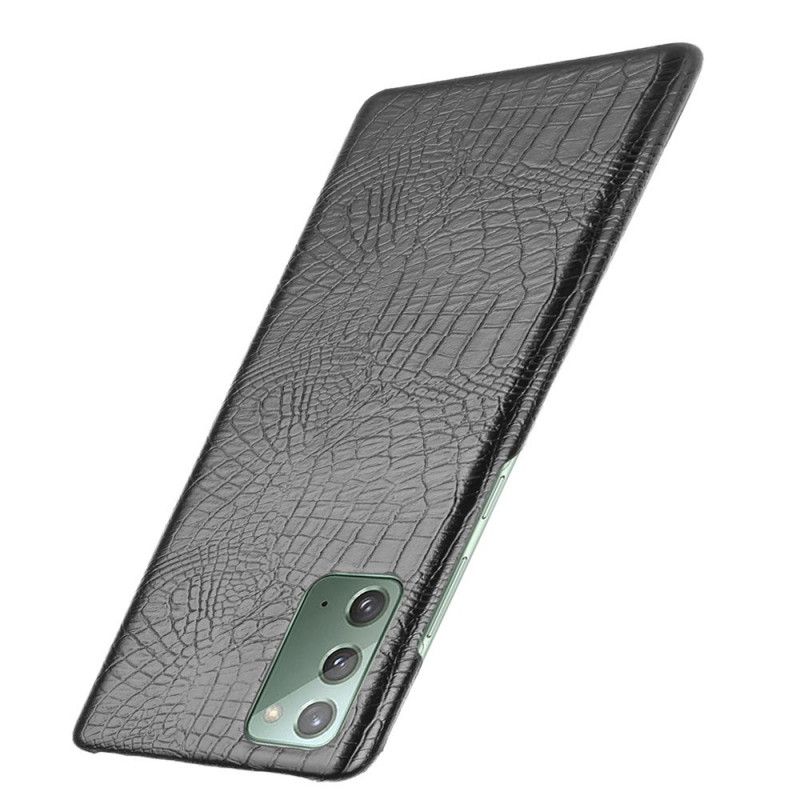 Cover Samsung Galaxy M31 Sort Mobilcover Krokodillehudeffekt