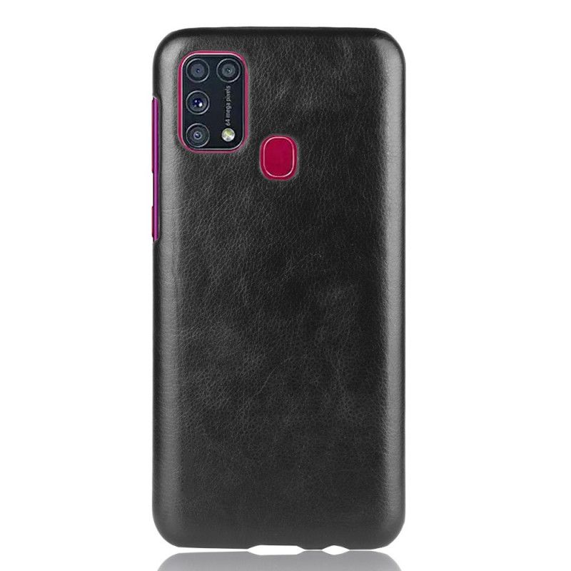 Cover Samsung Galaxy M31 Sort Præstationslychee-Lædereffekt Beskyttelse